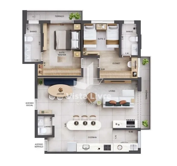 Apartamento, 3 quartos, 96 m² - Foto 17
