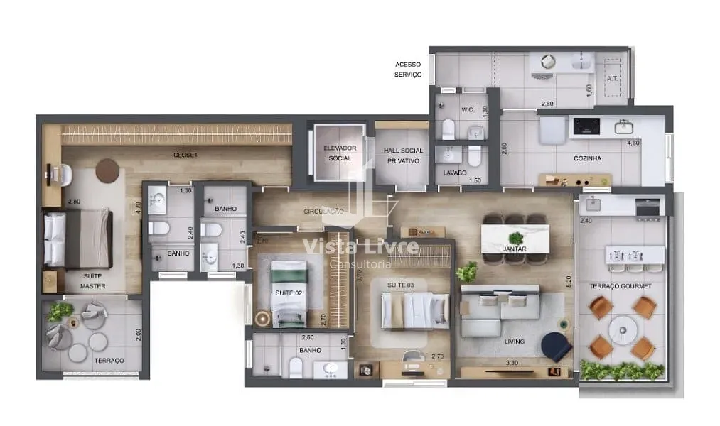 Apartamento, 3 quartos, 96 m² - Foto 20