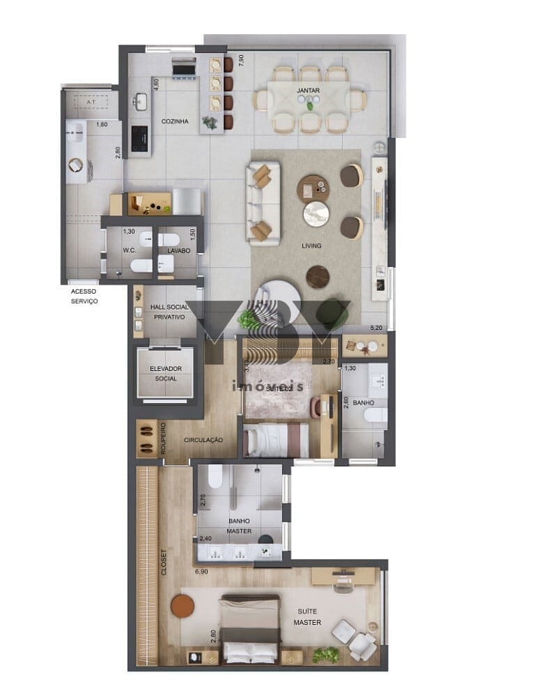 Apartamento à venda com 3 quartos, 96m² - Foto 18