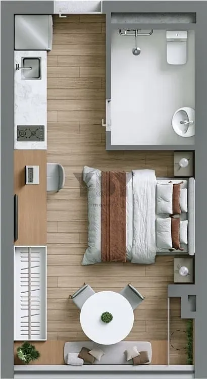 Apartamento, 1 quarto, 24 m² - Foto 15