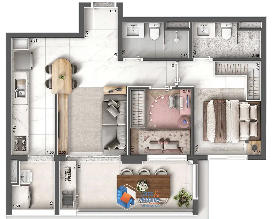 Apartamento, 3 quartos, 78 m² - Foto 35