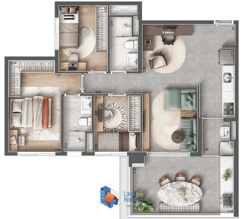 Apartamento, 3 quartos, 78 m² - Foto 37