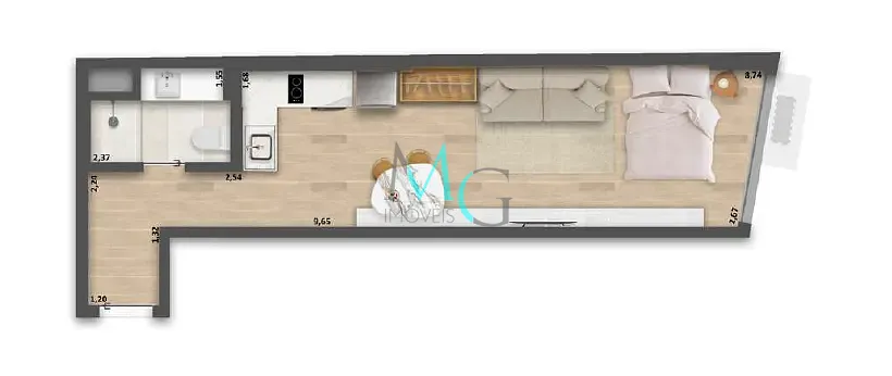 Apartamento, 1 quarto, 65 m² - Foto 16