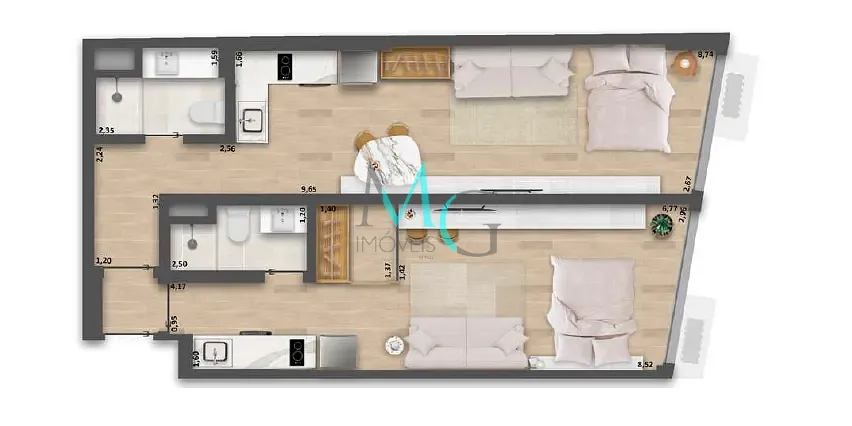 Apartamento, 1 quarto, 65 m² - Foto 27