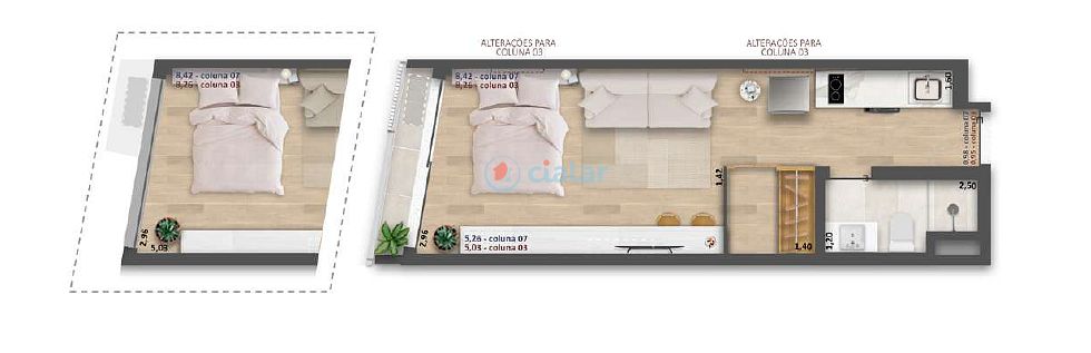 Cobertura à venda com 1 quarto, 62m² - Foto 14
