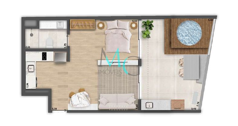Cobertura à venda com 1 quarto, 62m² - Foto 22