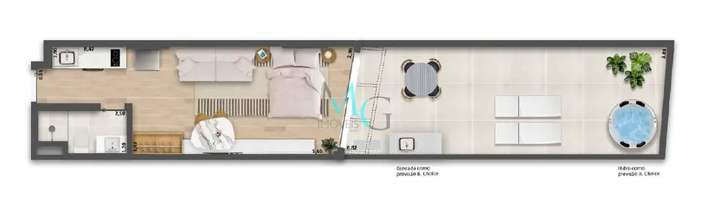 Cobertura, 1 quarto, 62 m² - Foto 18