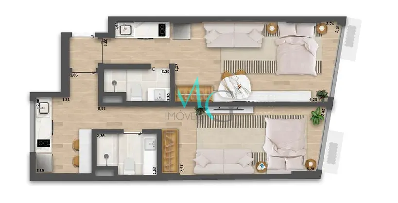 Cobertura, 1 quarto, 62 m² - Foto 23