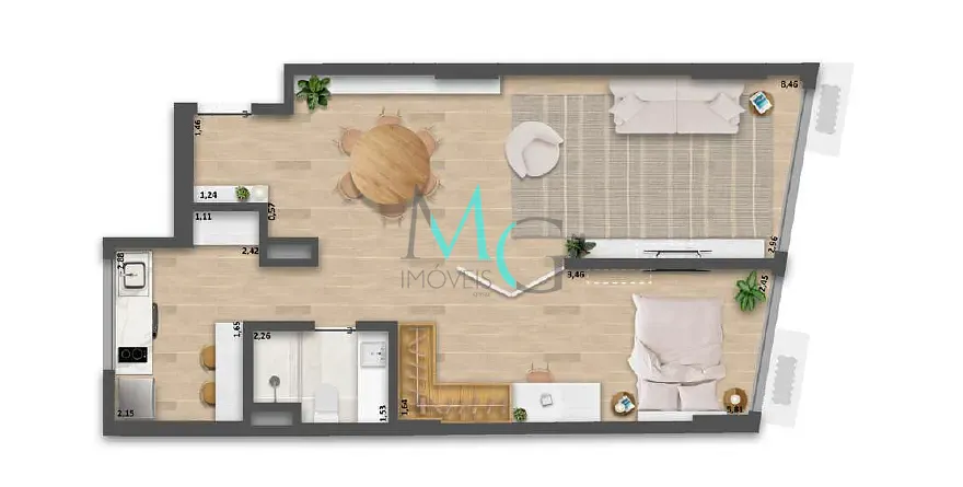 Cobertura, 1 quarto, 62 m² - Foto 24