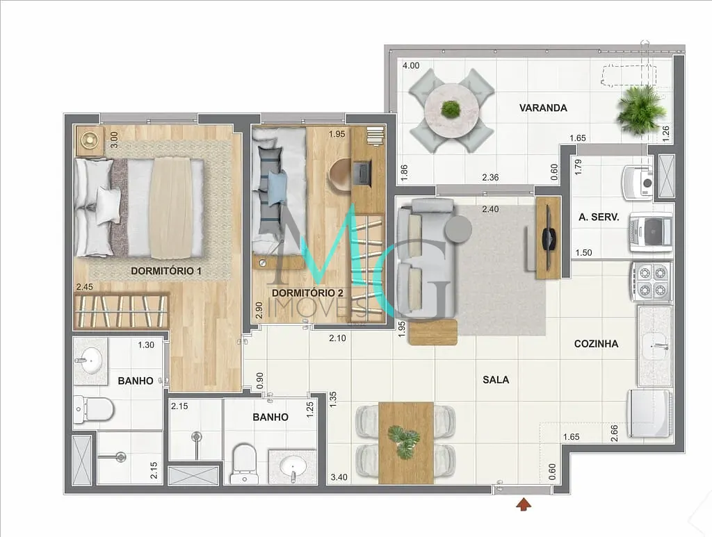 Apartamento, 2 quartos, 70 m² - Foto 69