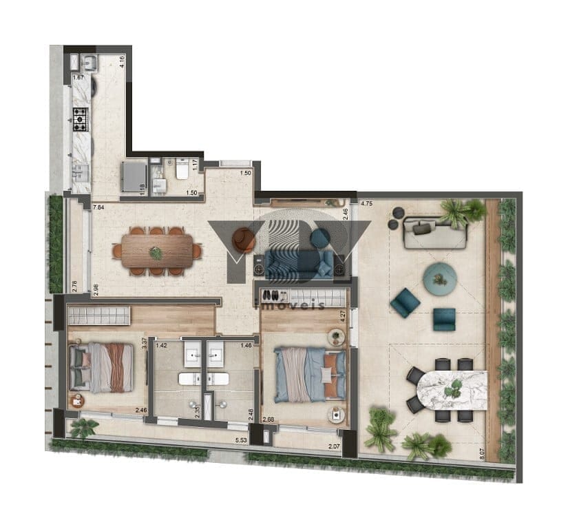 Apartamento, 2 quartos, 64 m² - Foto 29