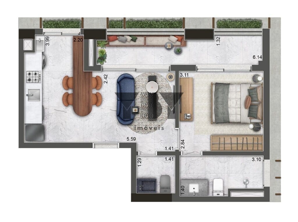 Apartamento, 2 quartos, 89 m² - Foto 21