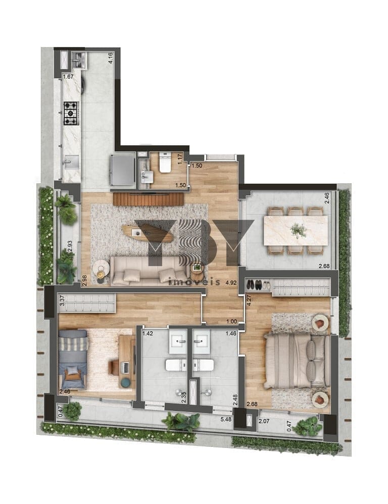 Apartamento, 2 quartos, 89 m² - Foto 23