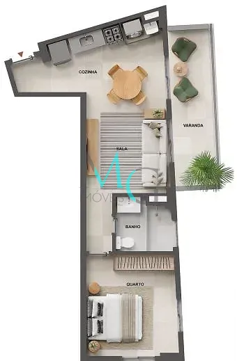 Apartamento, 1 quarto, 46 m² - Foto 29