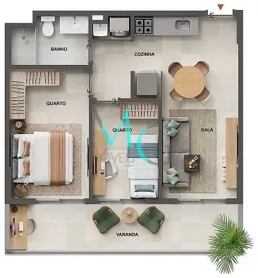 Apartamento, 1 quarto, 46 m² - Foto 35