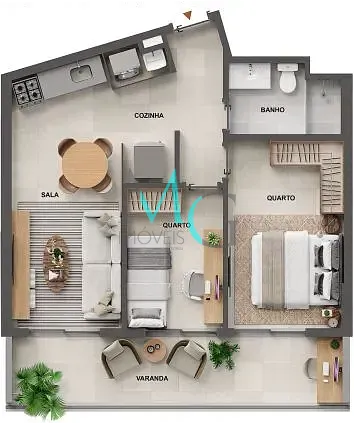 Apartamento, 1 quarto, 46 m² - Foto 36