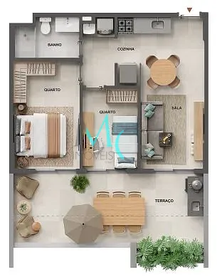 Apartamento, 1 quarto, 38 m² - Foto 40