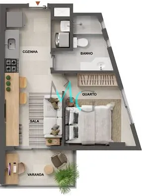Apartamento, 1 quarto, 34 m² - Foto 20