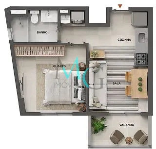 Apartamento, 1 quarto, 34 m² - Foto 22