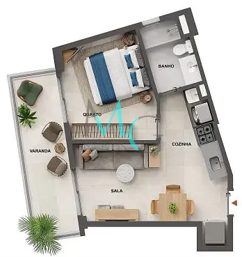 Apartamento, 1 quarto, 34 m² - Foto 25