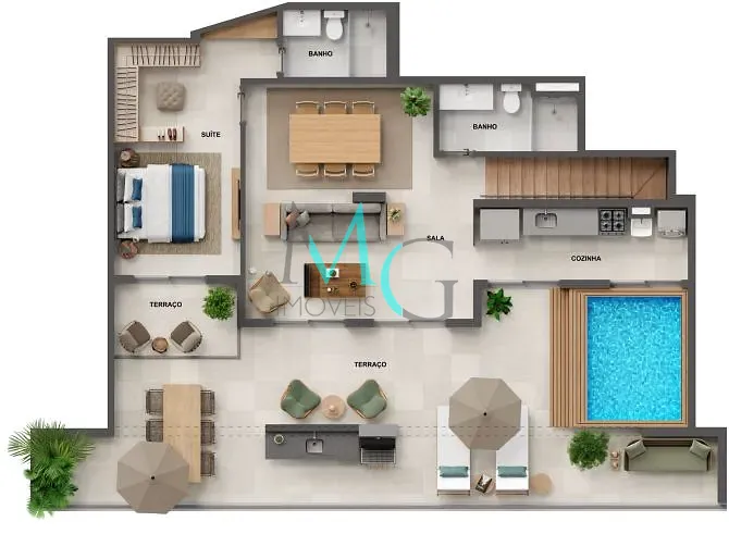 Apartamento, 1 quarto, 34 m² - Foto 49
