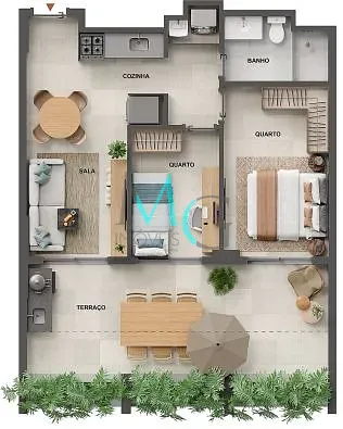 Apartamento, 2 quartos, 59 m² - Foto 39