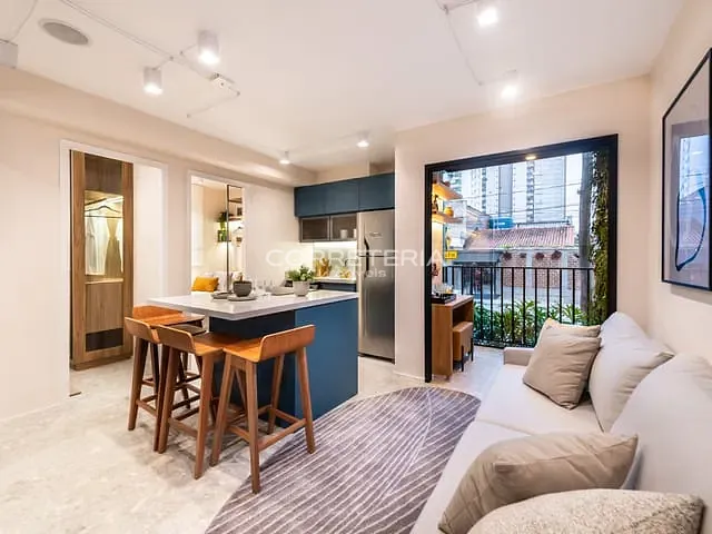 Apartamento 1 quarto e 1 banheiro, à venda, no bairro Pinheiros em São Paulo
