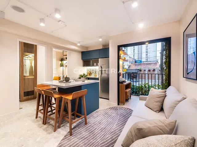 Apartamento 2 quartos e 1 banheiro, à venda, no bairro Pinheiros em São Paulo