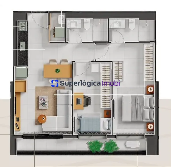 Apartamento, 2 quartos, 100 m² - Foto 25