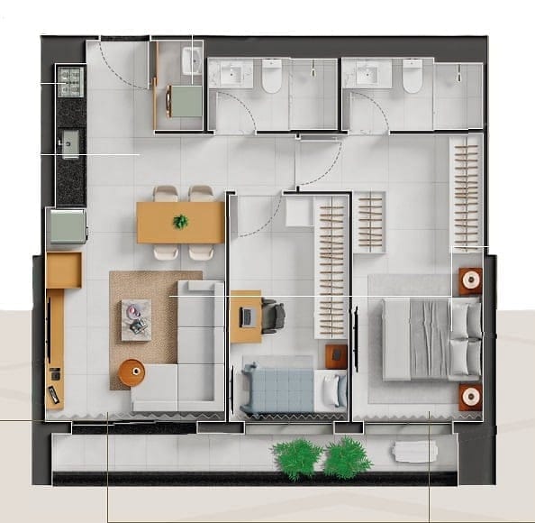 Apartamento, 2 quartos, 77 m² - Foto 25