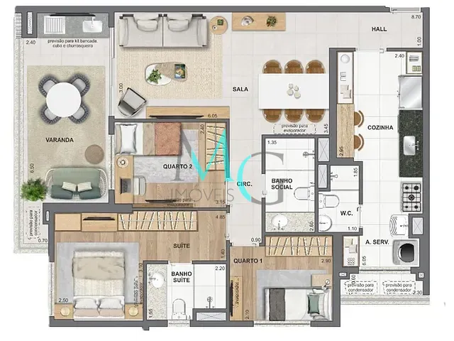 Apartamento 4 quartos e 3 banheiros, à venda, no bairro Barra da Tijuca em Rio de Janeiro