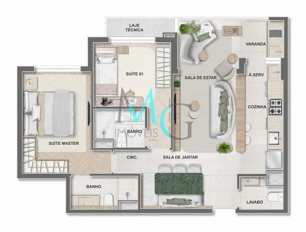 Apartamento, 3 quartos, 88 m² - Foto 70