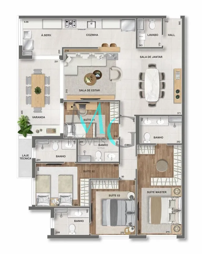 Cobertura, 3 quartos, 249 m² - Foto 79