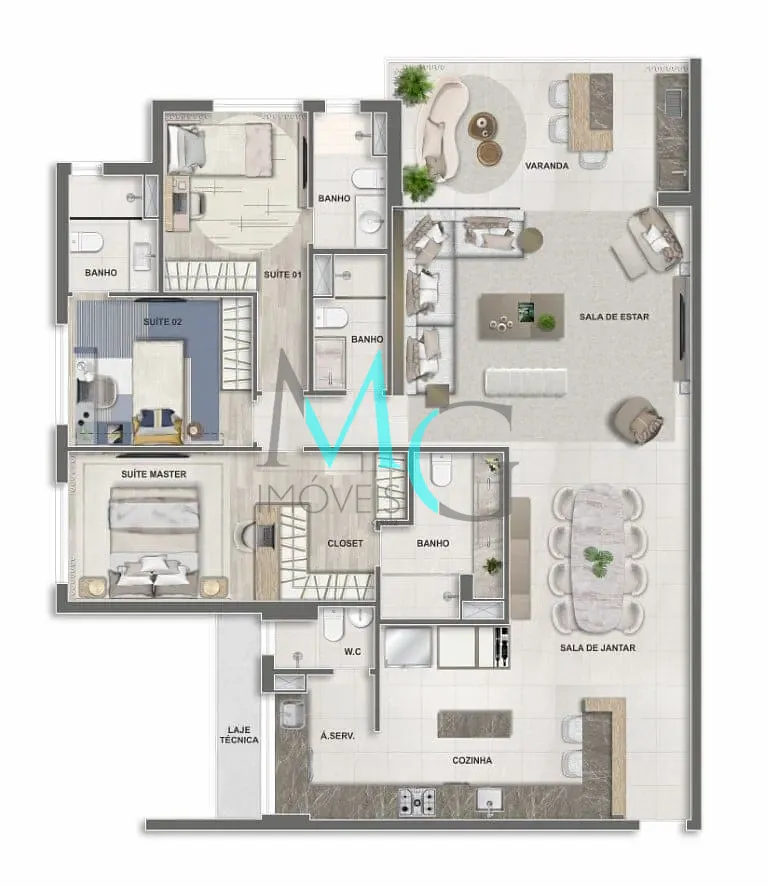 Cobertura, 3 quartos, 249 m² - Foto 81