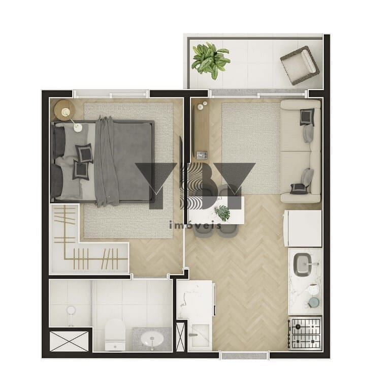 Apartamento, 1 quarto, 27 m² - Foto 18