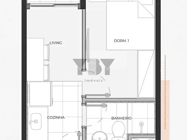 Apartamento 2 quartos e 1 banheiro, à venda, no bairro Bela Vista em São Paulo