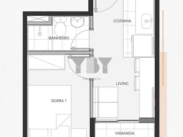 Apartamento 2 quartos e 1 banheiro, à venda, no bairro Bela Vista em São Paulo