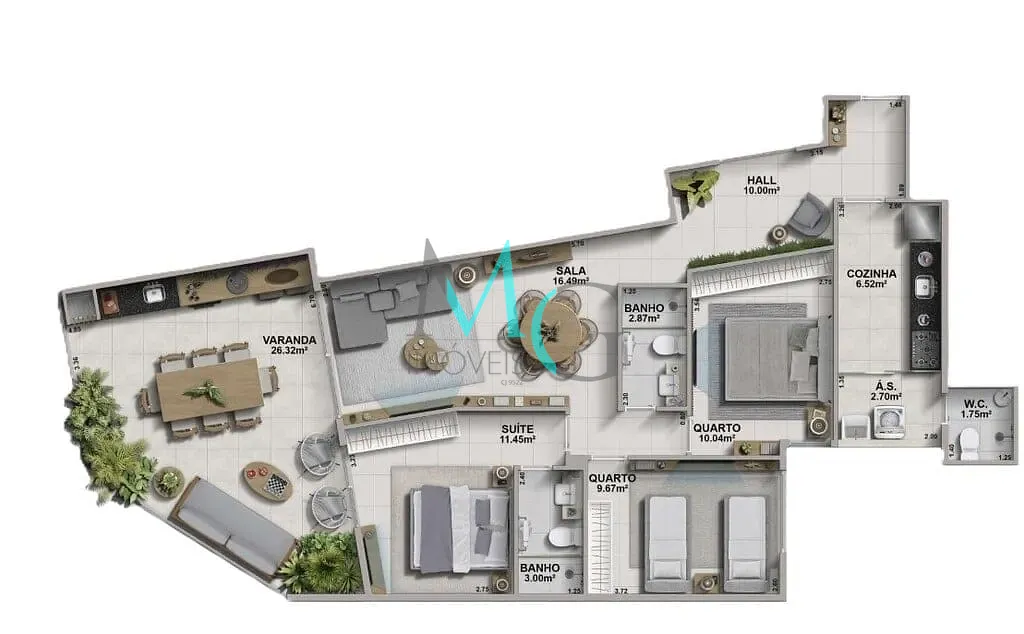 Cobertura, 3 quartos, 108 m² - Foto 11