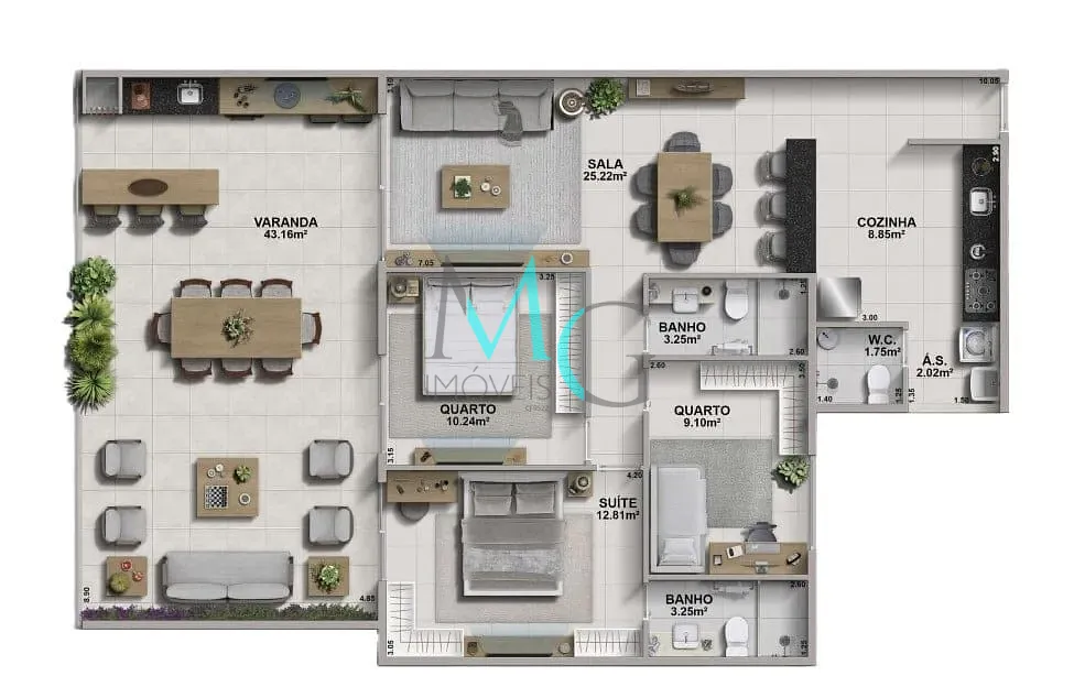 Cobertura, 3 quartos, 108 m² - Foto 12