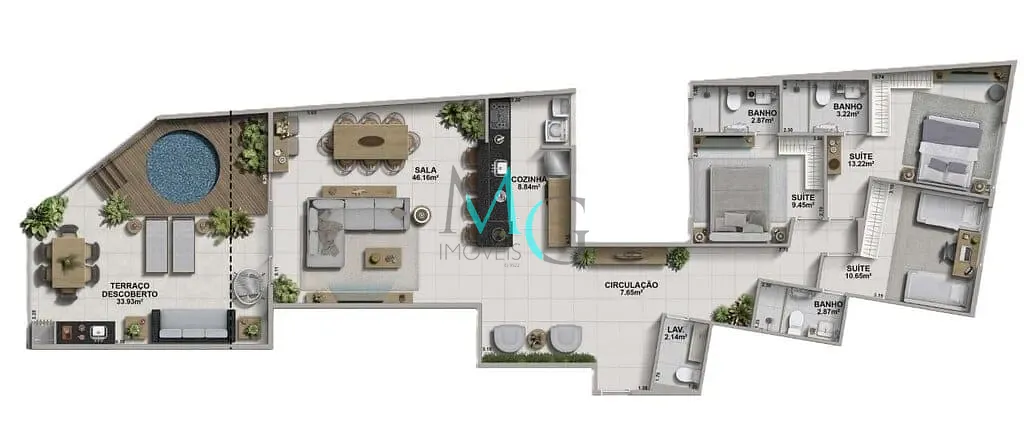 Cobertura, 3 quartos, 108 m² - Foto 14