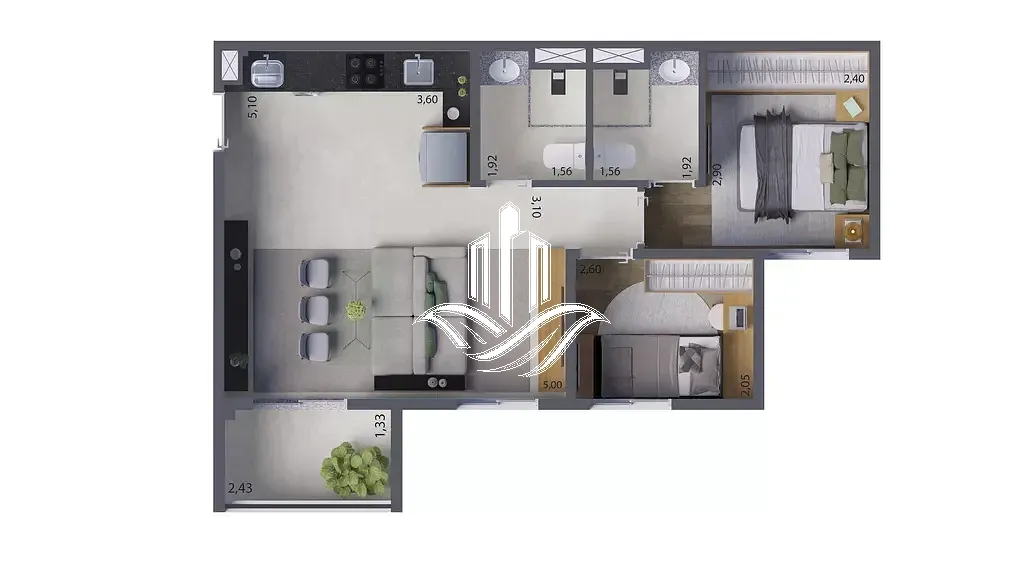 Apartamento, 3 quartos, 51 m² - Foto 26