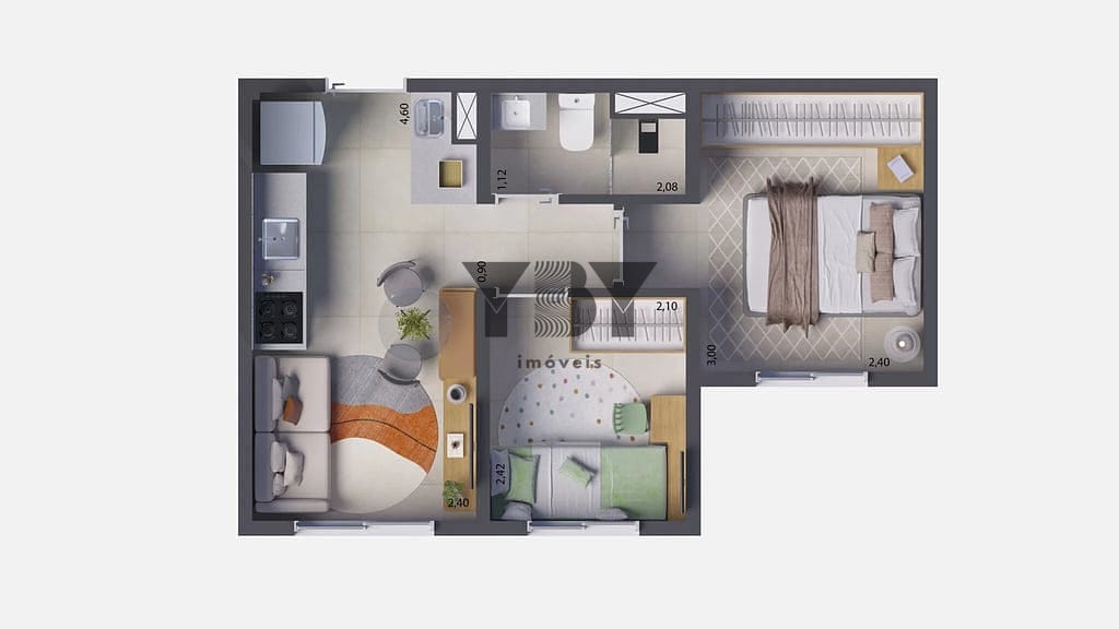 Apartamento à venda com 2 quartos, 32m² - Foto 24