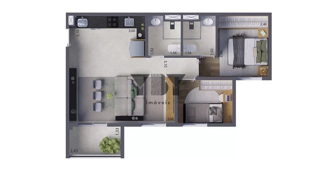Apartamento à venda com 2 quartos, 32m² - Foto 26