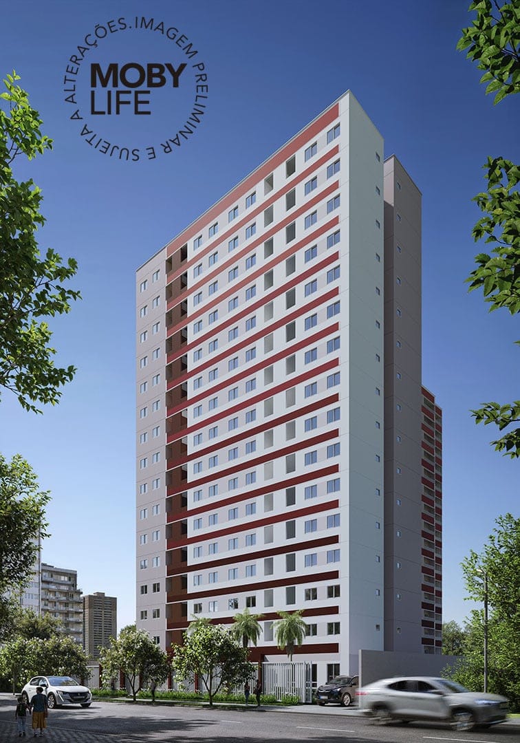 Studio à venda 1 Quarto 1 Suite 26.08M² Barra Funda São Paulo - SP | Moby Life Pacaembu - Residencial