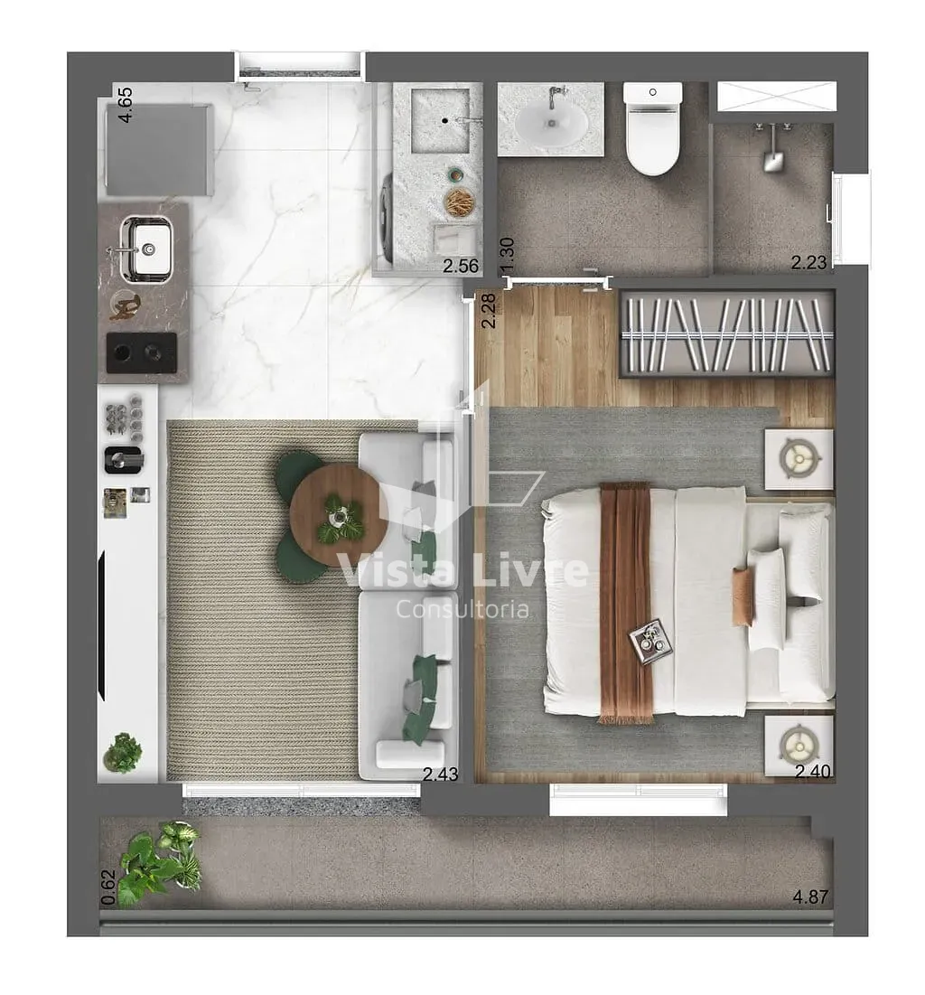 Apartamento, 1 quarto, 43 m² - Foto 27