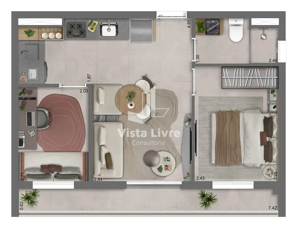 Apartamento, 1 quarto, 29 m² - Foto 29