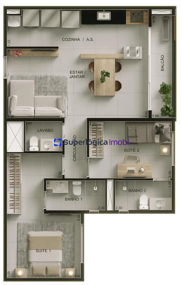 Apartamento, 1 quarto, 43 m² - Foto 17