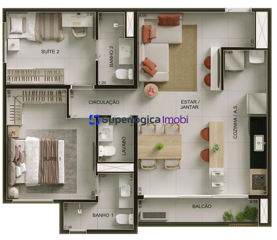 Apartamento, 1 quarto, 43 m² - Foto 18