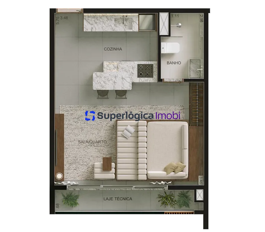 Apartamento, 1 quarto, 43 m² - Foto 15