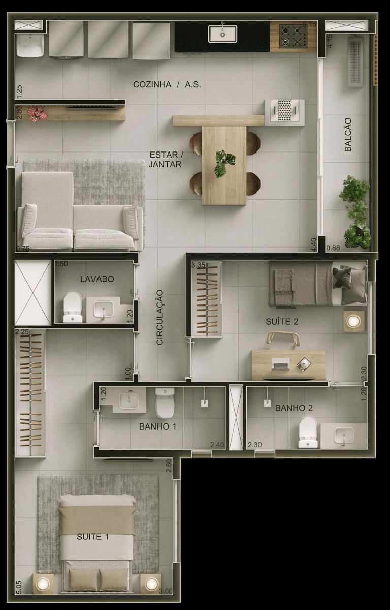 Apartamento, 2 quartos, 68 m² - Foto 17